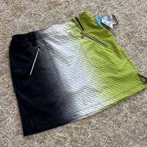 Jamie Sadock NWT green and black golf skirt.